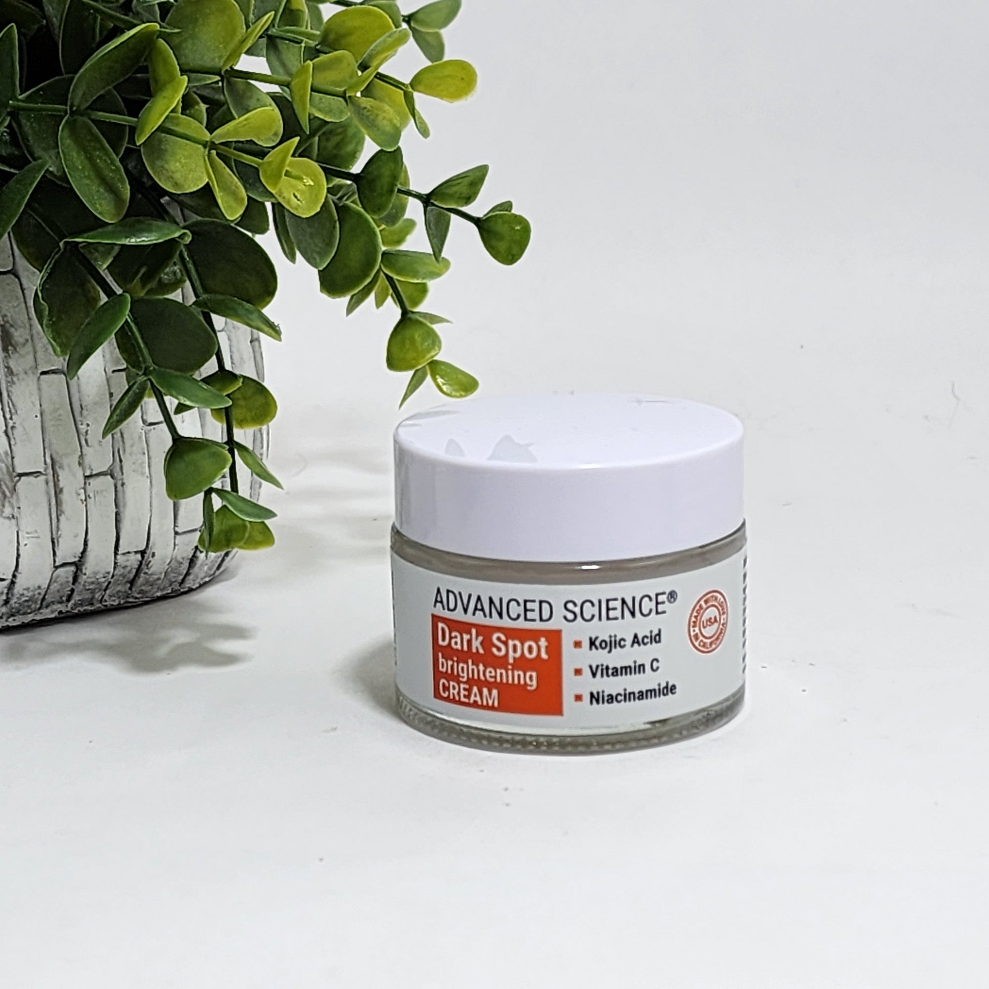 Advanced Science Dark Spot Brightening Cream Kojic Acid Vitamin C Niacinamide