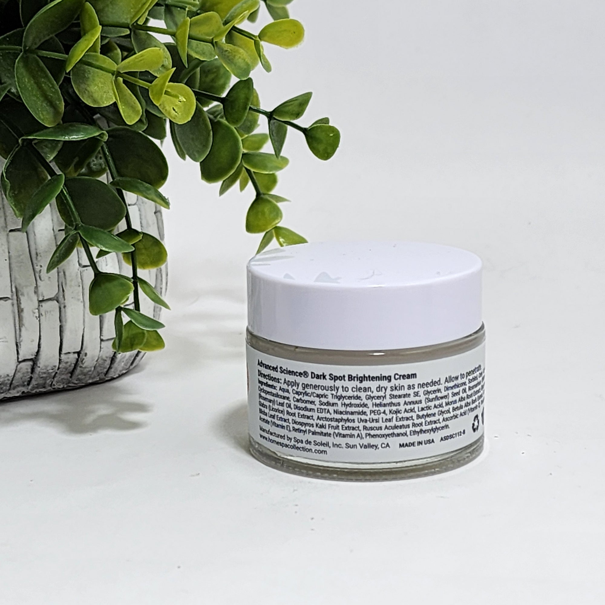 Advanced Science Dark Spot Brightening Cream Kojic Acid Vitamin C Niacinamide