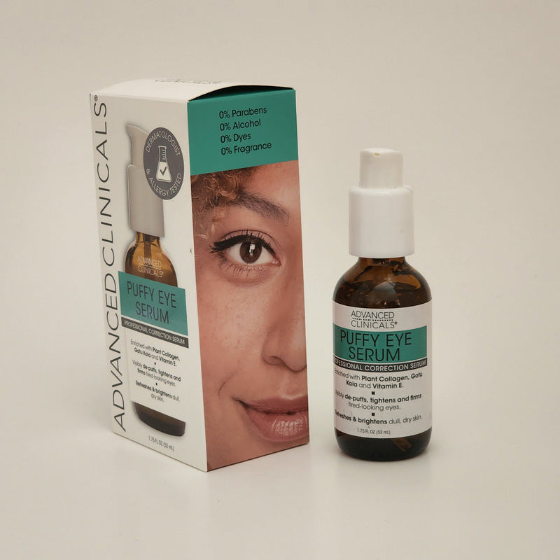 Advanced Clinicals Puffy Eye Serum 1.75oz Depuff tightens firms tired looking eyes