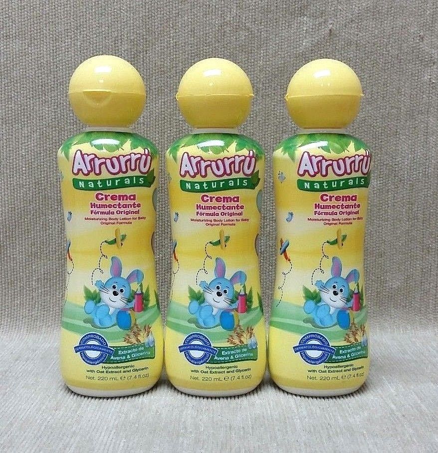 Arrurru Moisturizing Body Lotion for Babies Hypoallergenic 7.4 oz 3-Pack