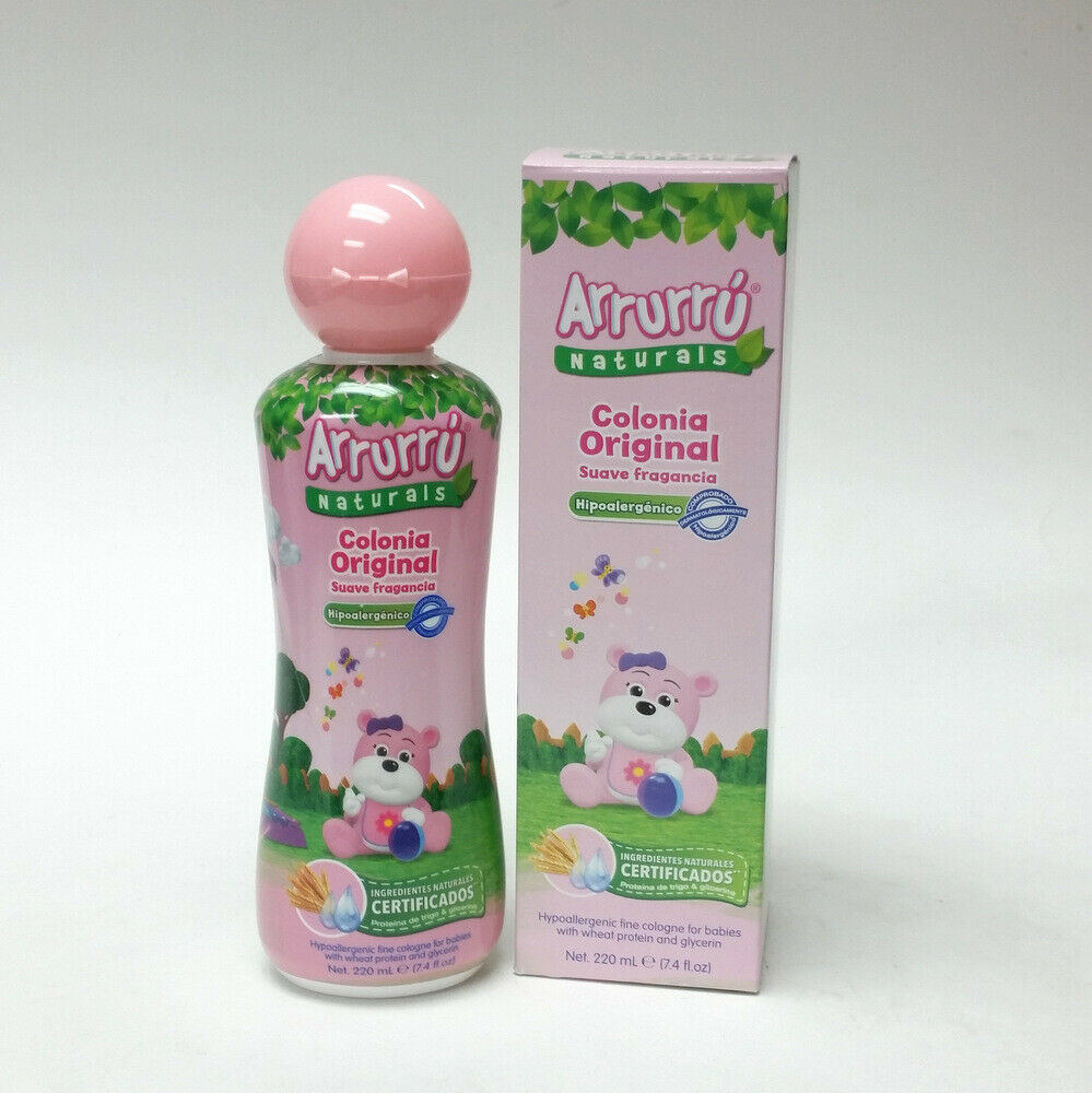 Arrurru Naturals Cologne Baby Girl 7.4 oz Colonia Original Niñas Hypoallergenic
