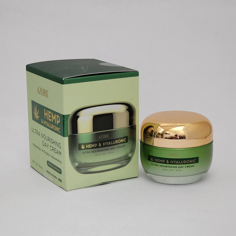 Azure Hemp and Hyaluronic Ultra Nourishing Day Cream Facial Moisturizer 1.69 oz