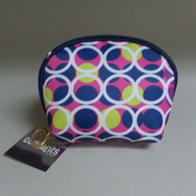 Make Up Bag Blue Lime Green purple