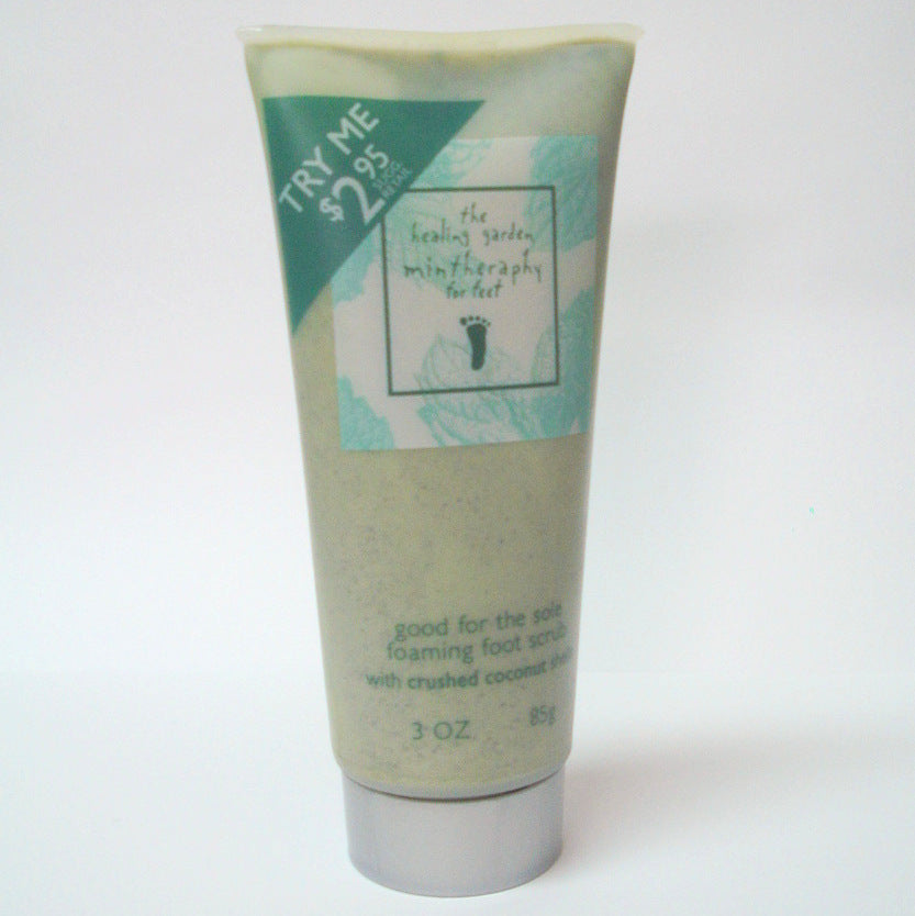 The Healing Garden mintheraphy for feet 3 oz foaming foot scrub