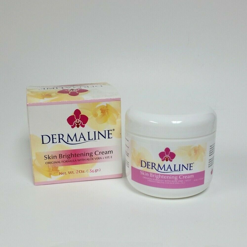 Dermaline Skin Brightening Cream with Aloe & Vitamin E Crema Blanqueadora 2 oz