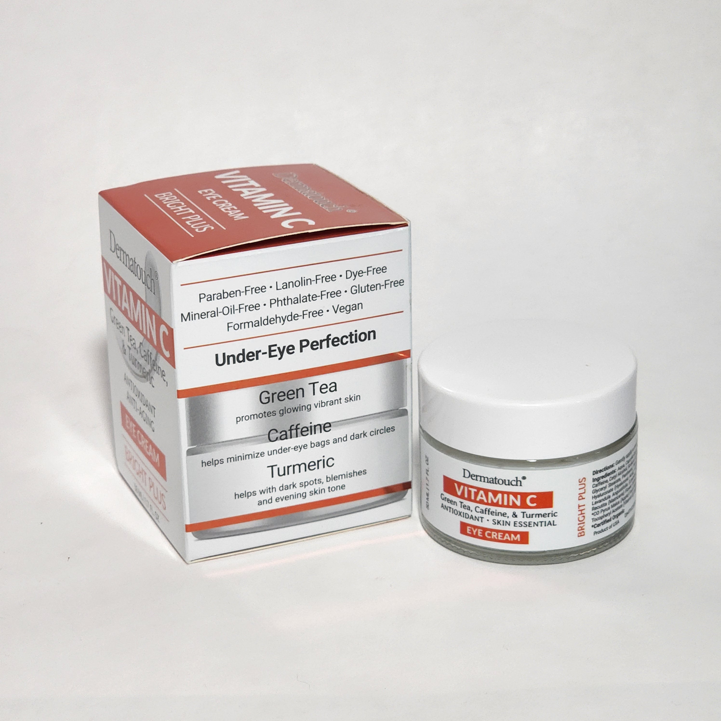 Dermatouch Vitamin C Green Tea Caffeine & Turmeric Eye Cream 1.7 fl oz