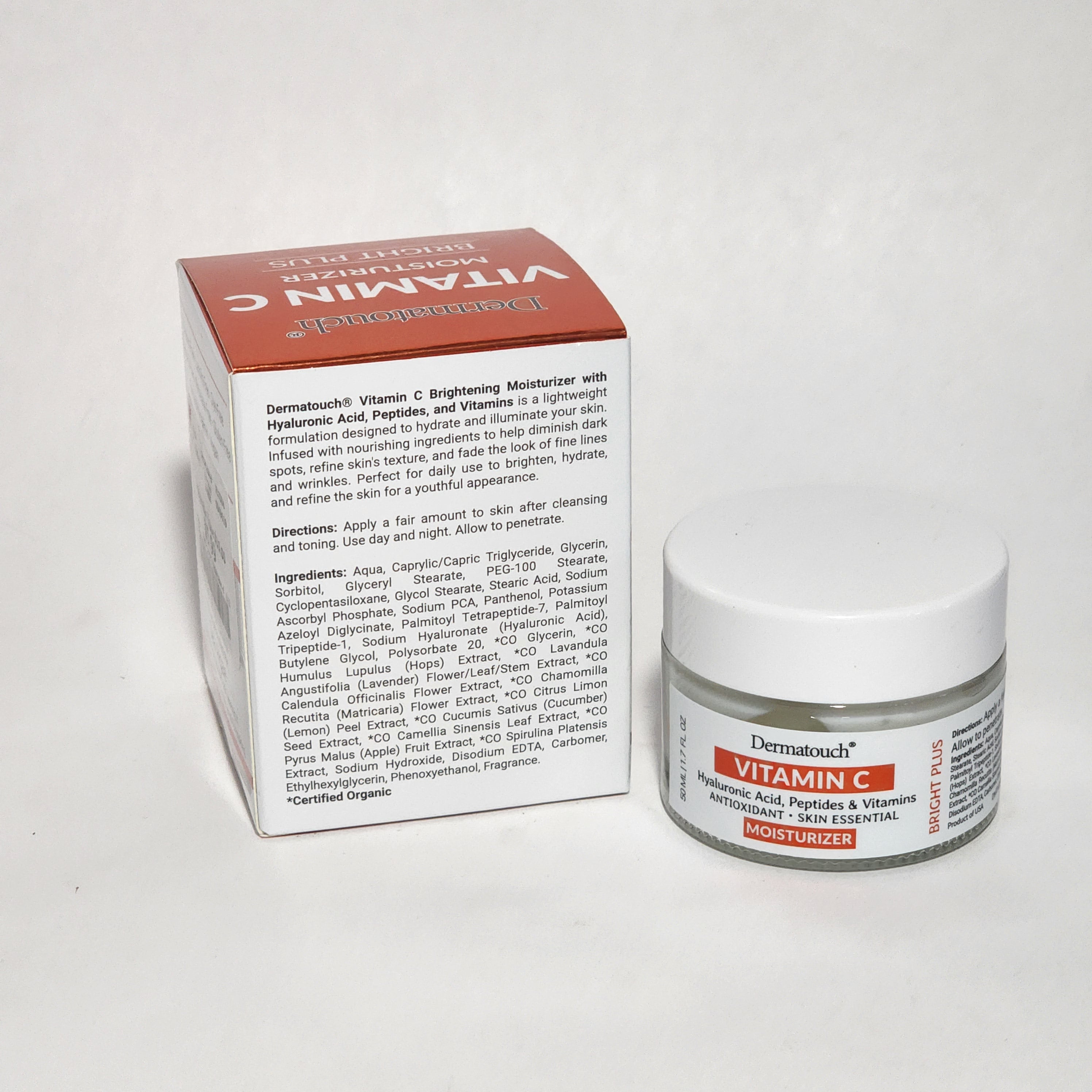 Dermatouch Vitamin C + Hyaluronic Acid, Peptides & Sea Algae 1.7 fl oz