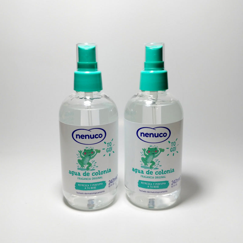 Nenuco Cologne 8.1oz for Baby and Children Spray Cologne Plastic Bottle Lot of 2