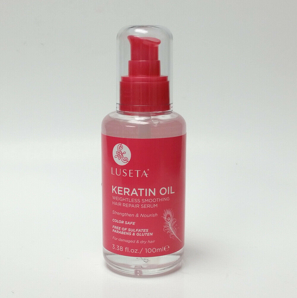 Luseta Keratin Hair Repair Oil 3.38 oz Color Safe Paraben Sulfate & Gluten Free