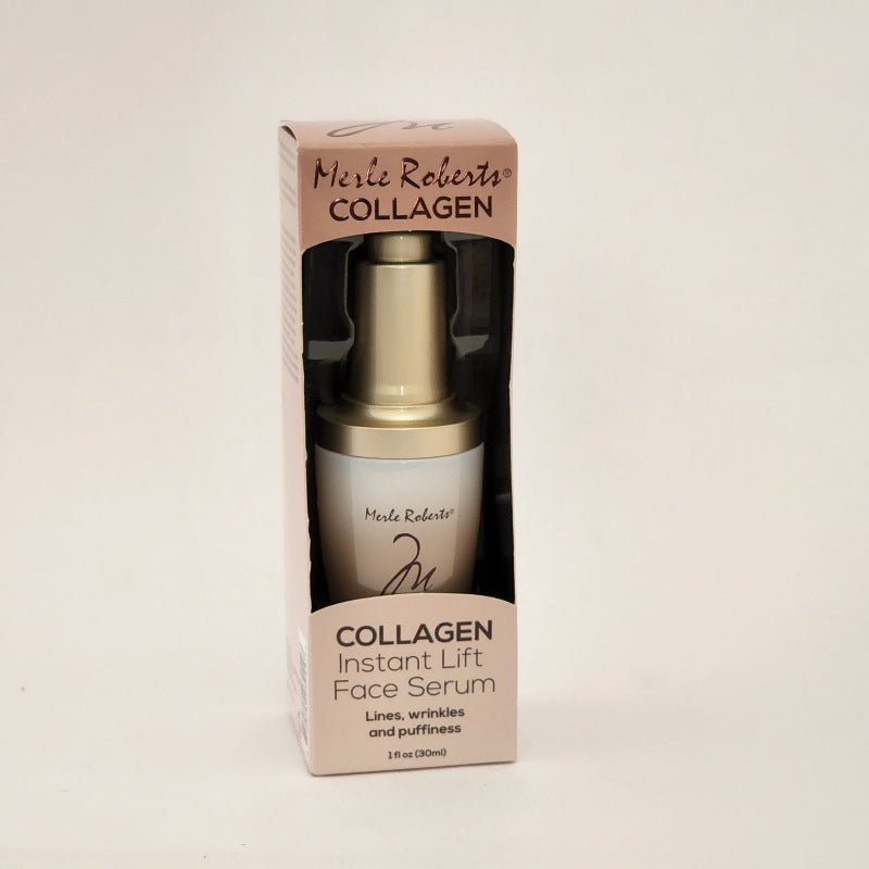 Merle Roberts Collagen Instant Lift Face Serum Lines Wrinkles and Puffiness 1 oz