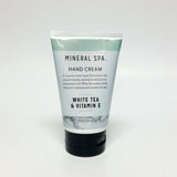 Mineral Spa Hand Cream White Tea & Vitamin E - 4 oz 113g Soothes & Moisturizes
