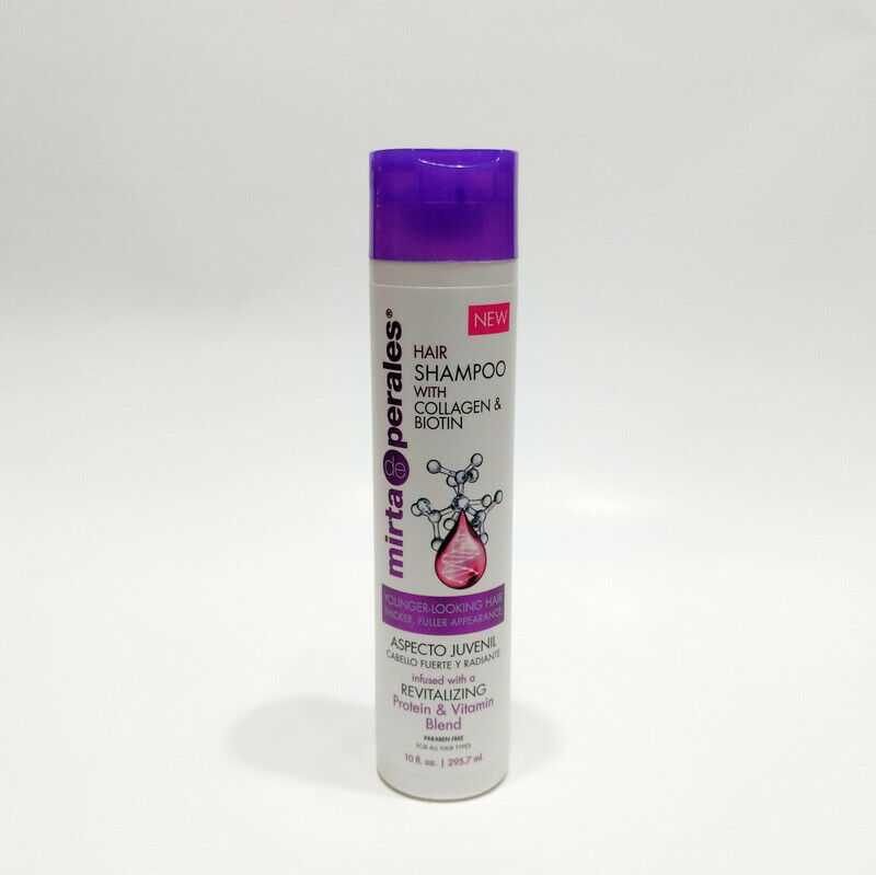 Mirta de Perales Collagen Biotin Shampoo Conditioner Mist Anti-frizz Split Ends 3Pcs