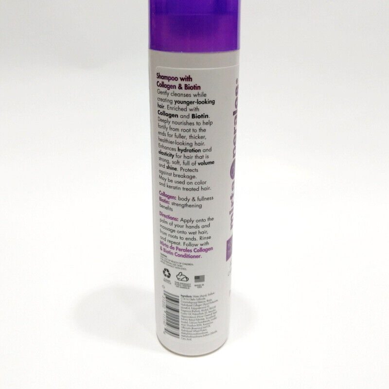Mirta de Perales Collagen Biotin Shampoo Conditioner Mist Anti-frizz Split Ends 3Pcs
