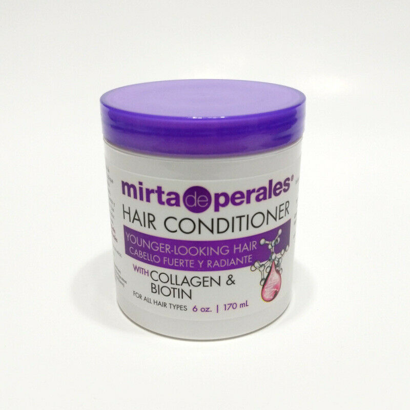 Mirta de Perales Collagen Biotin Shampoo Conditioner Mist Anti-frizz Split Ends 3Pcs