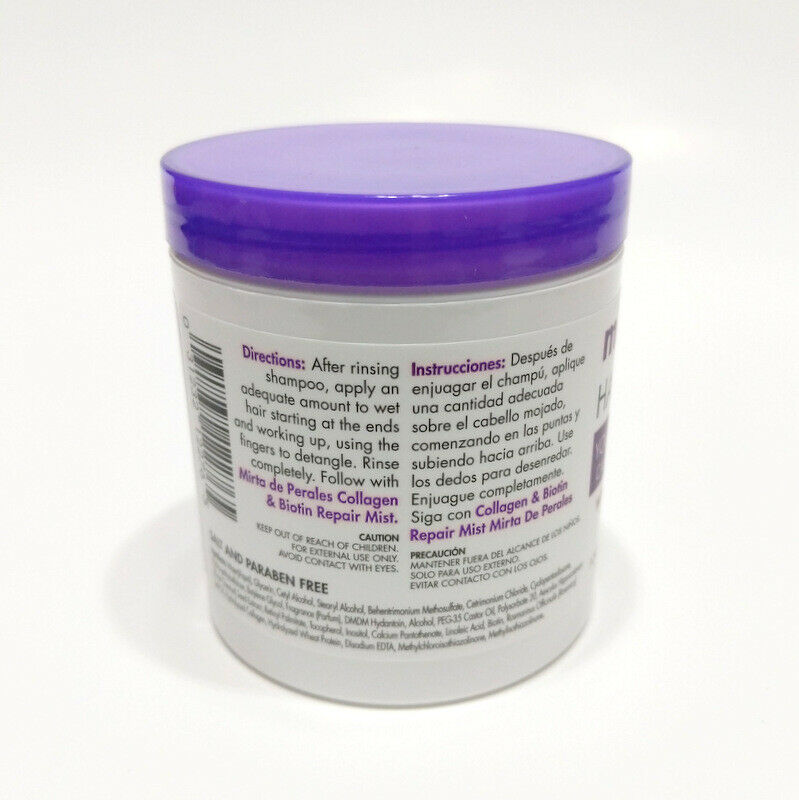 Mirta de Perales Collagen Biotin Shampoo Conditioner Mist Anti-frizz Split Ends 3Pcs