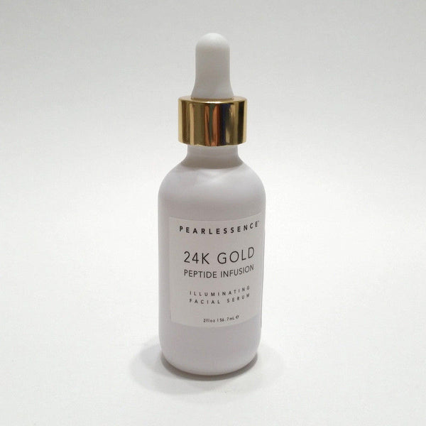 PEARLESSENCE  24K Gold Facial Serum, Peptide Infusion - 2 oz