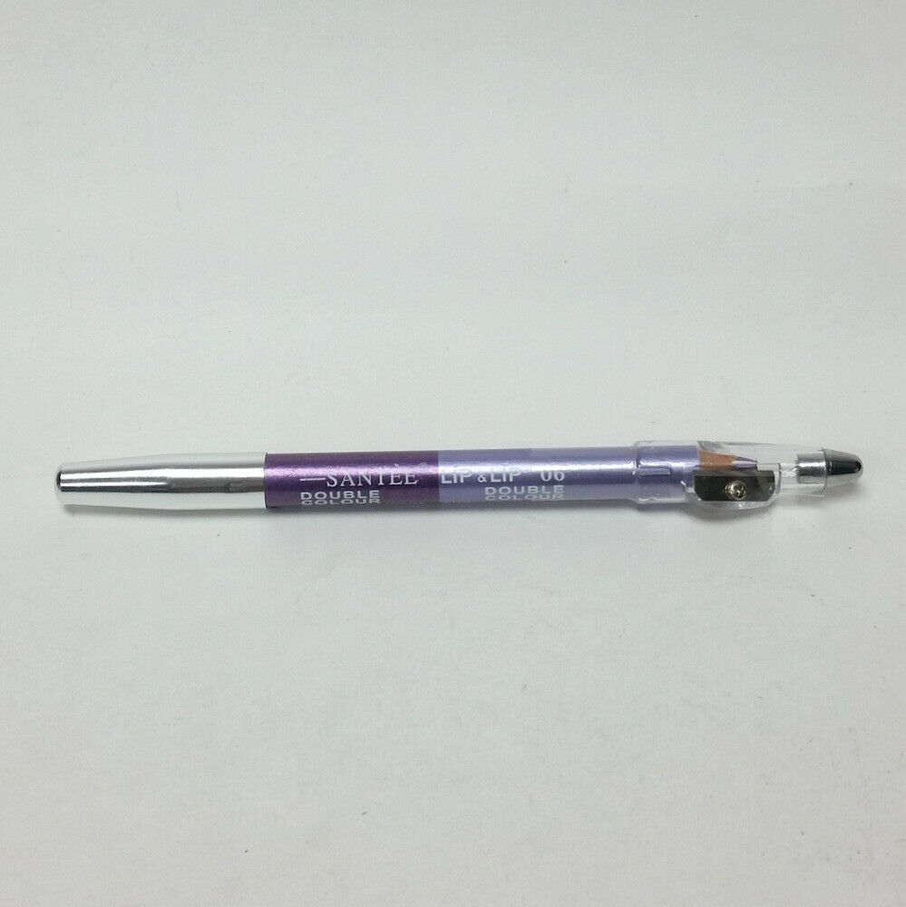 Santee Double Color Jumbo Lip Liner Purple &Light Purple with Sharpener on Top #6