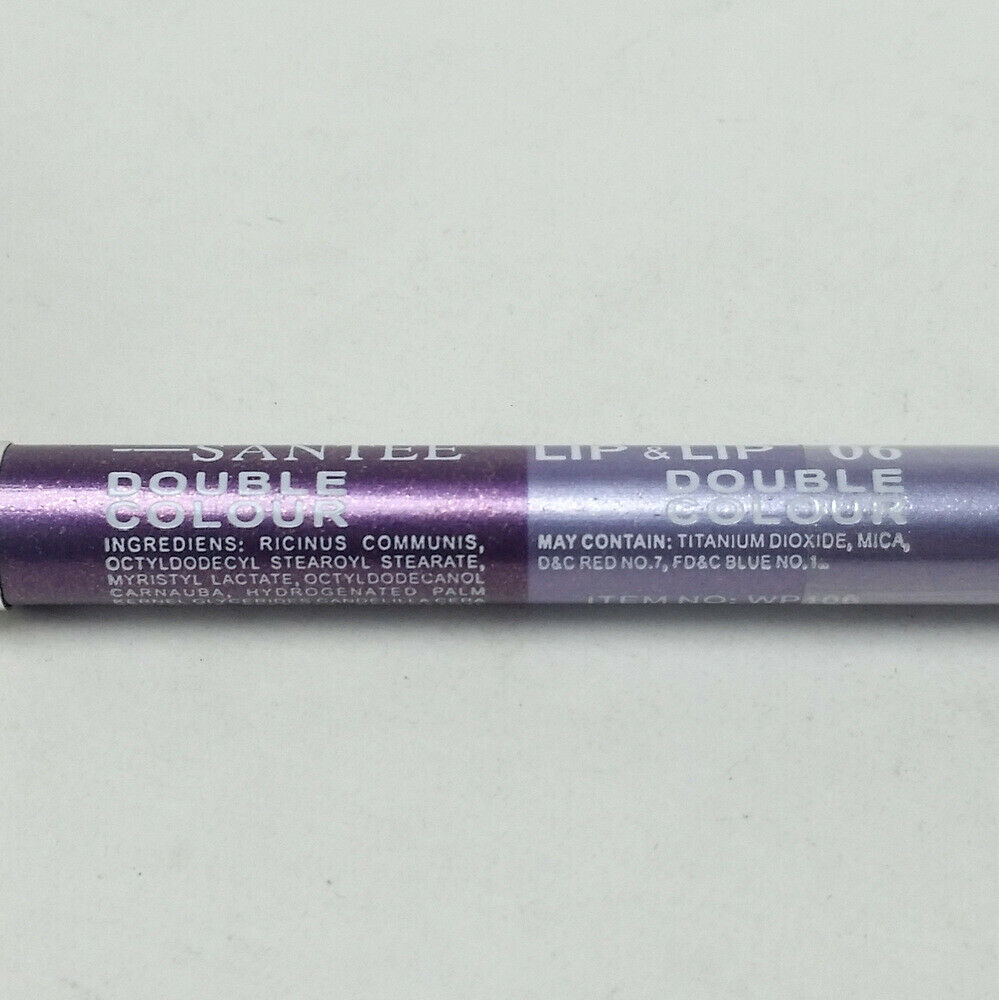 Santee Double Color Jumbo Lip Liner Purple &Light Purple with Sharpener on Top #6