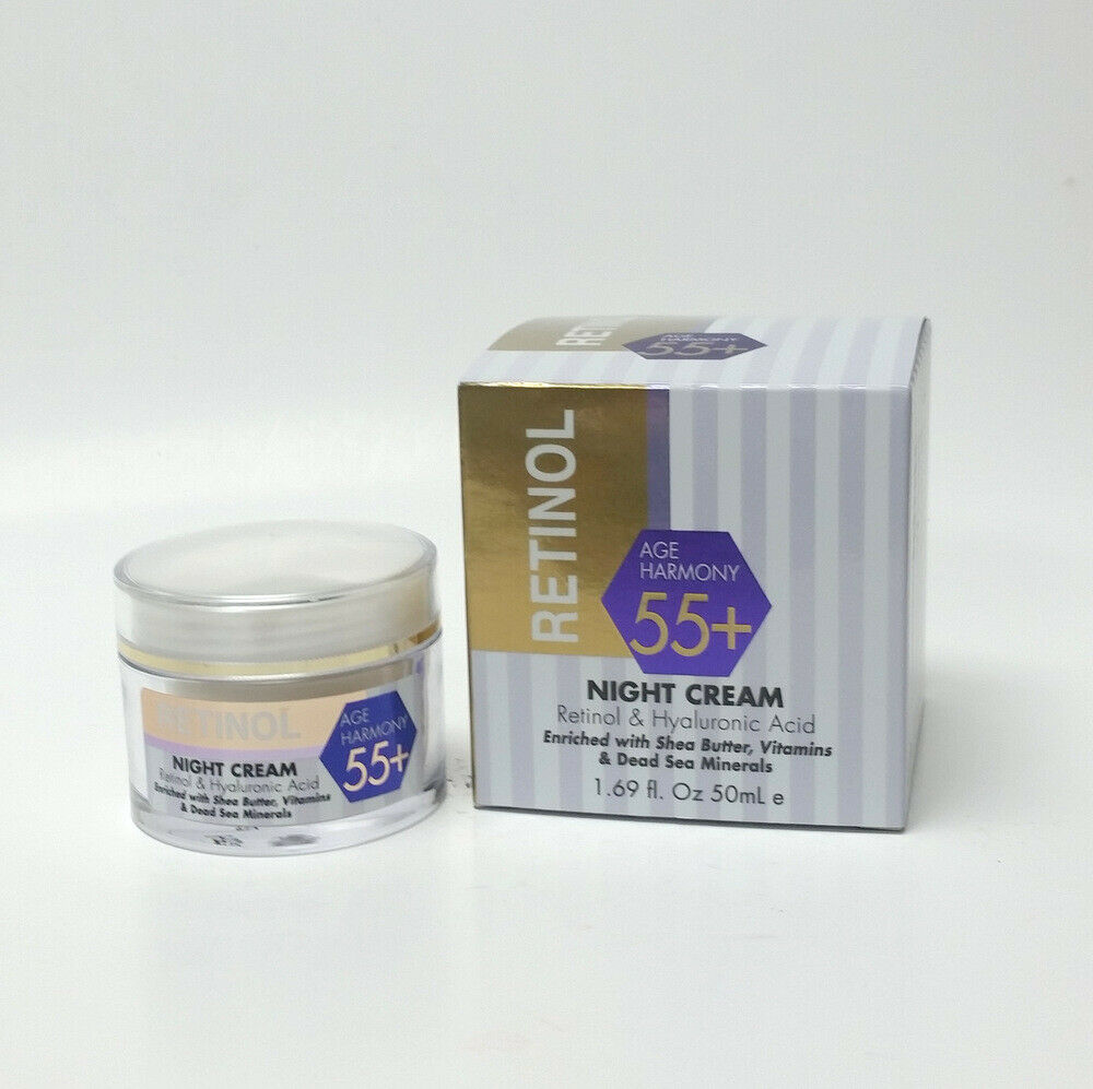 Spa Cosmetics Age Harmony 50+ Retinol & Hyaluronic Acid Night Cream 1.69 oz