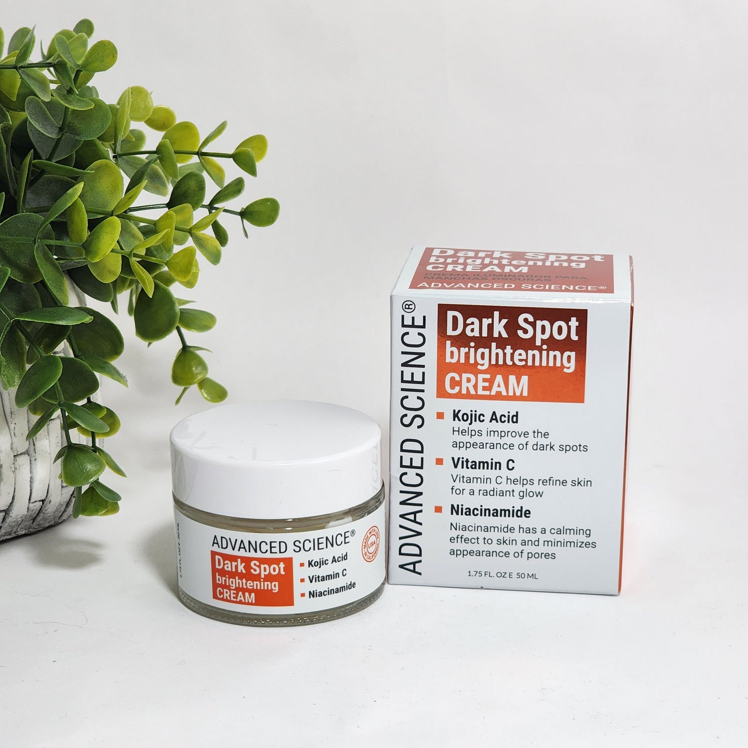 Advanced Science Dark Spot Brightening Cream Kojic Acid + Vitamin C +Niacinamide