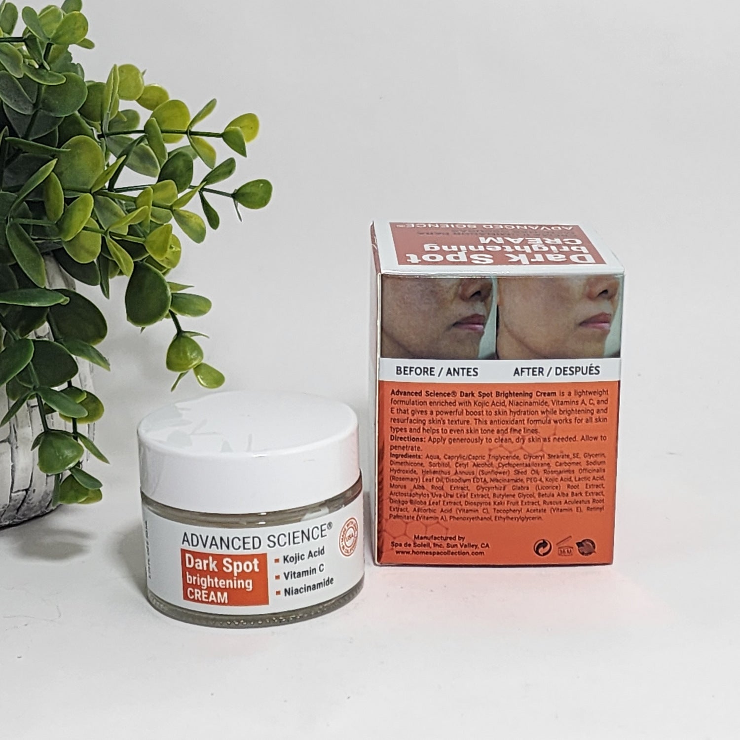 Advanced Science Dark Spot Brightening Cream Kojic Acid + Vitamin C +Niacinamide