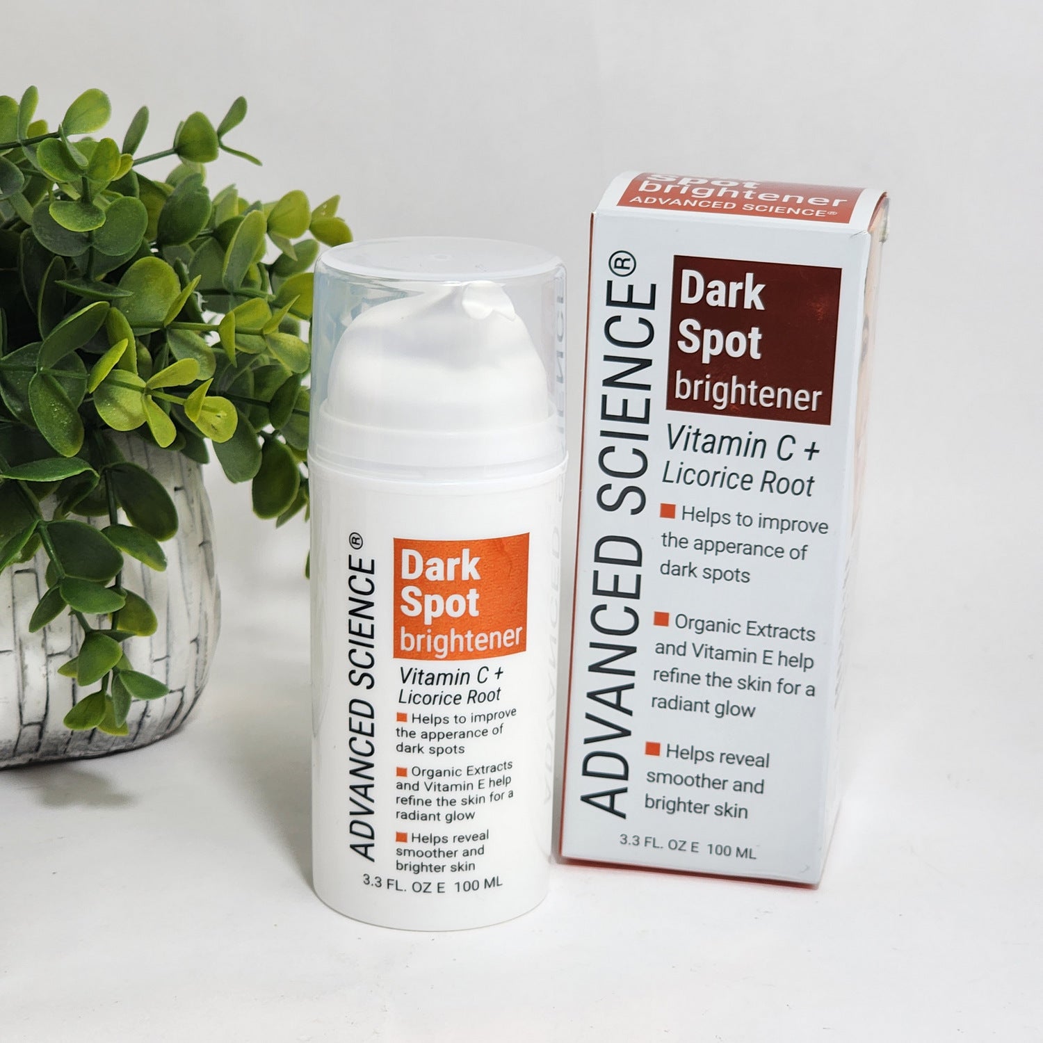 Advanced Science Dark Spot Brightening Vitamin C + Licorice Root 3.3 Fl Oz Pump