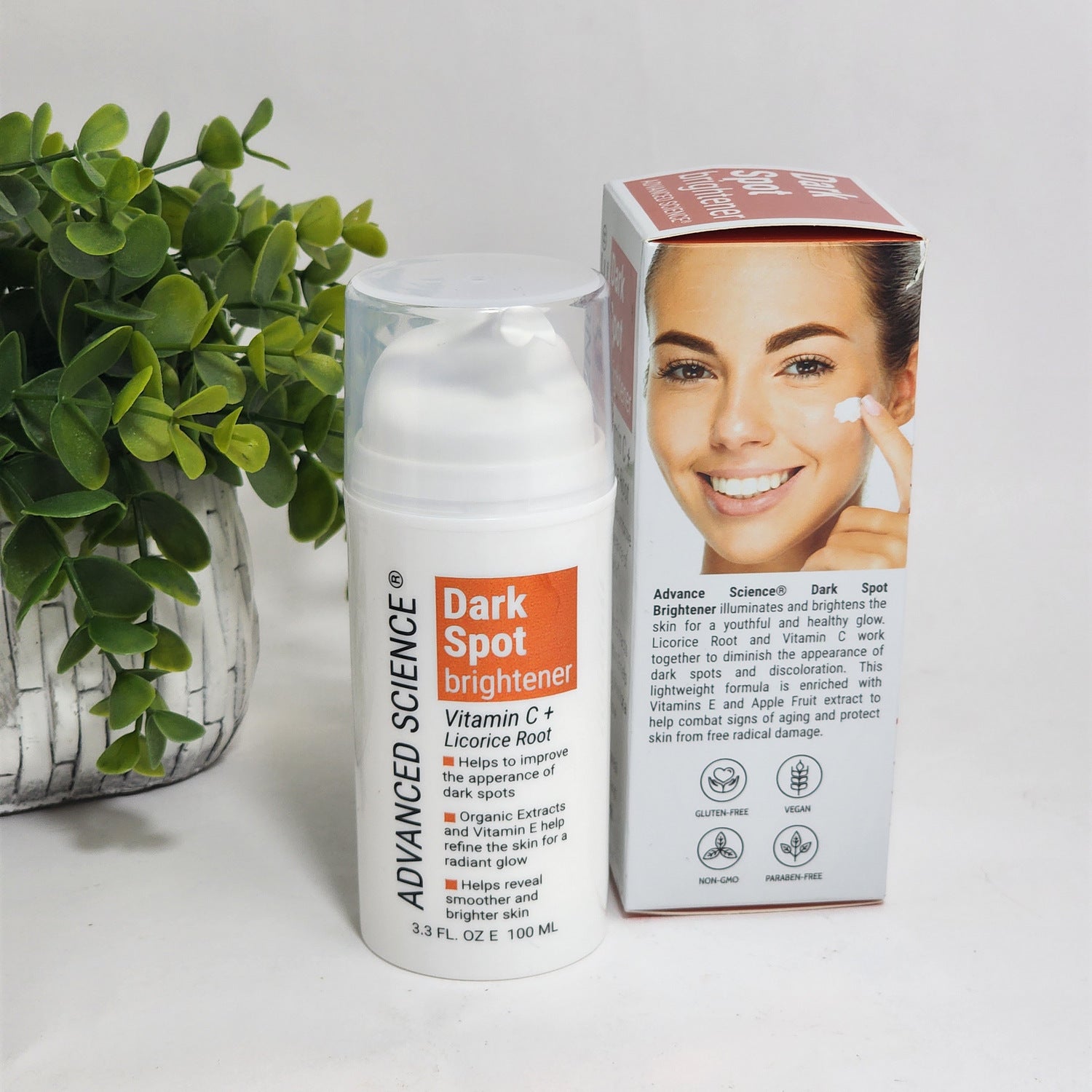 Advanced Science Dark Spot Brightening Vitamin C + Licorice Root 3.3 Fl Oz Pump