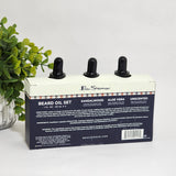 Ben Sherman Beard Mustache Oil Set Care Growth Sandalwood, Aloe Vera & Unscented