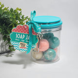 Dirty Works Soap Jar Clean Soft Smooth with 8 Fragranced Soap Spheres 25g each