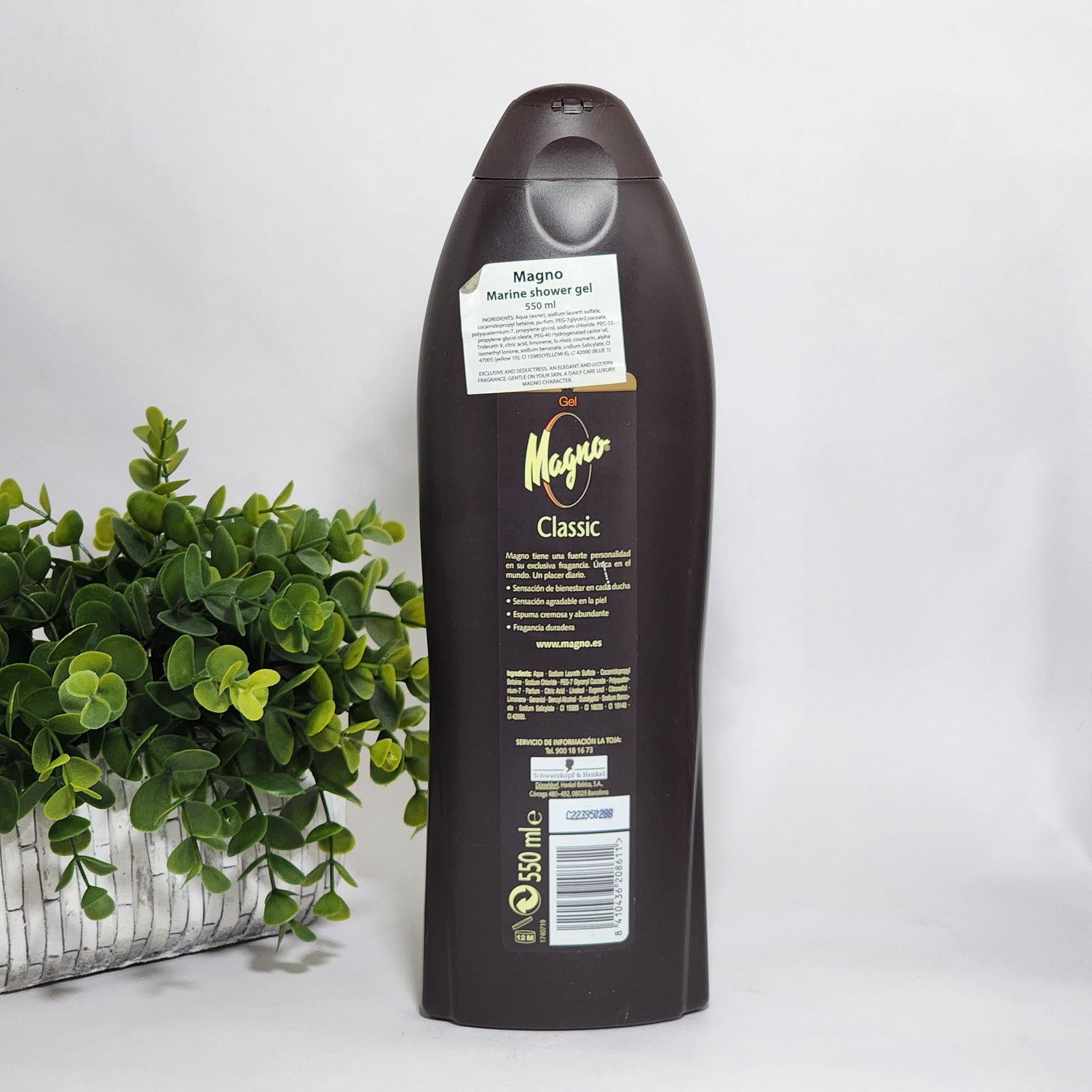 Magno Classic Original Shower Gel for Men by La Toja ~ 18.5 fl oz / 550 mL