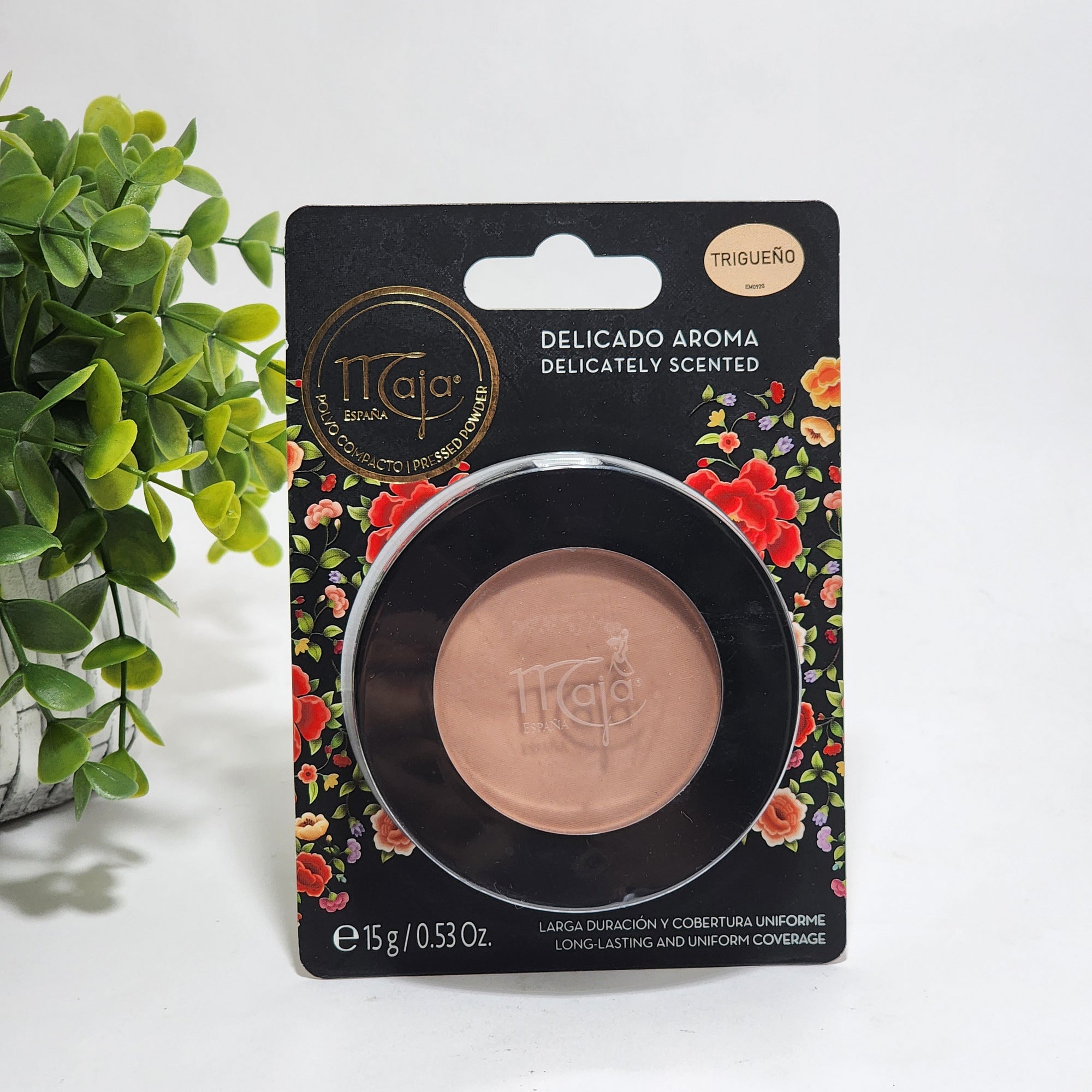 Maja Trigueno Cream Powder 0.53 oz with mirror - New presentation - Trigueño