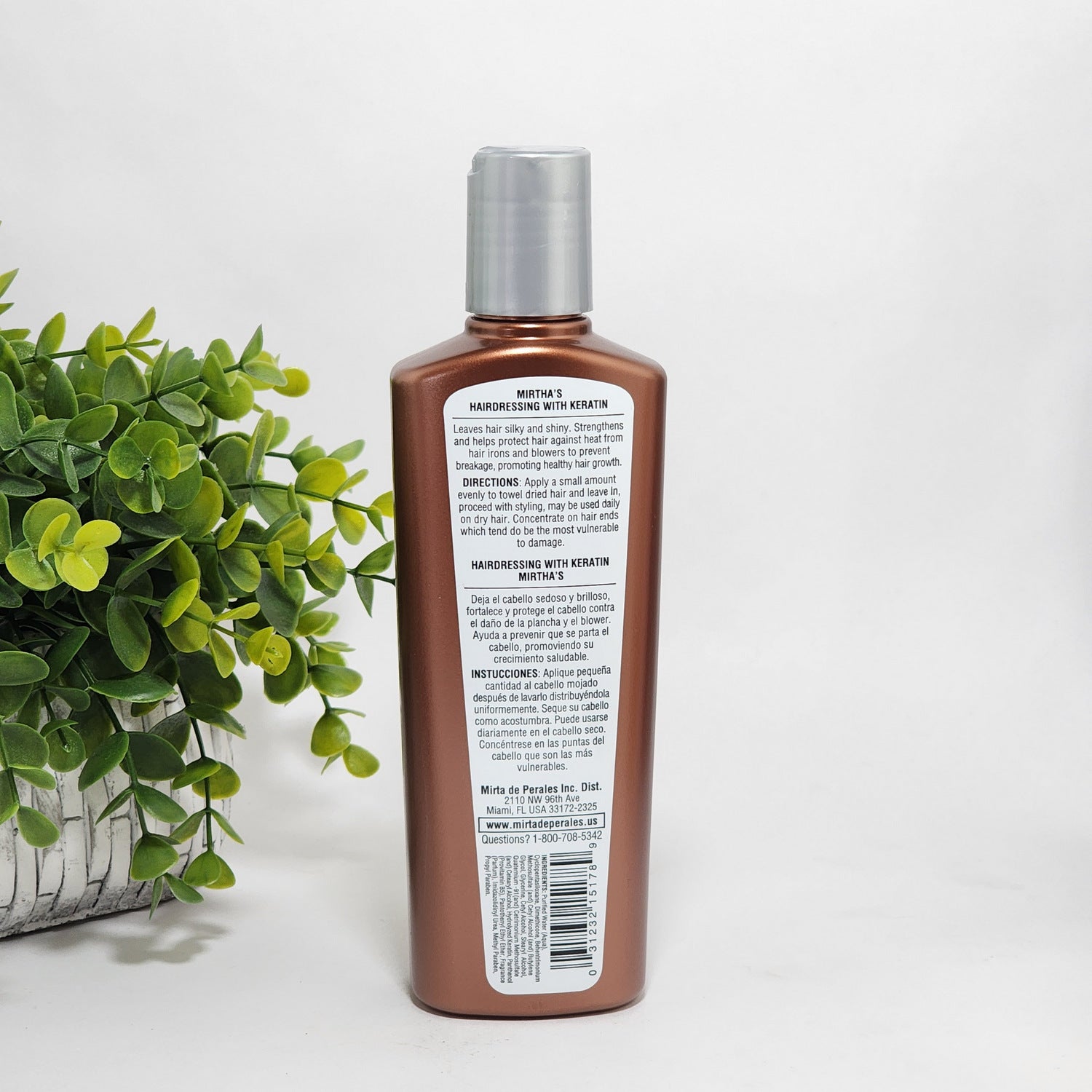 mirta de perales hair dressing cream Mirta de Perales Hair Cream with Vitamin E, 4 oz - Hydrating & Protective