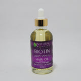Natural Wunderz Biotin Salon Quality Hair Oil Strengthens Promotes Growth Shine
