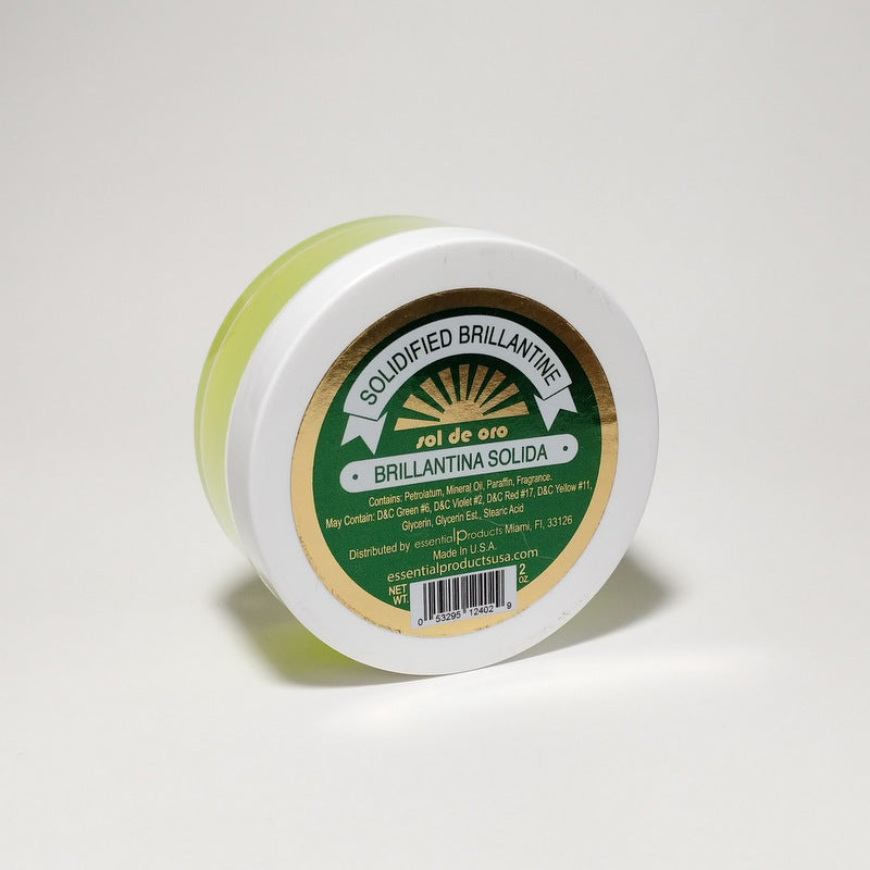 Sol de Oro Brilliantine Solid Hair Dressing ~ Brillantina Solida - Gold ~ 2 oz