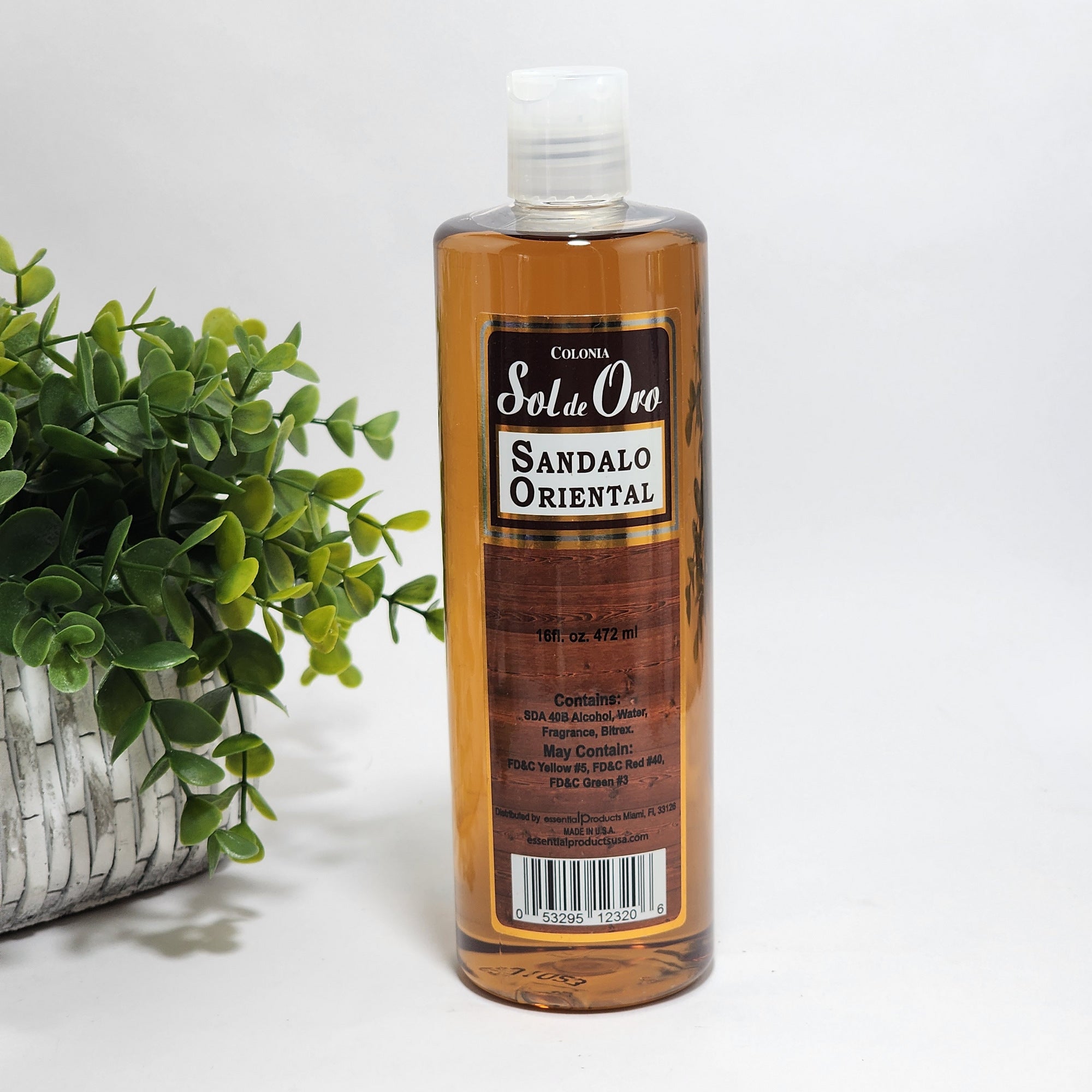 Sol de Oro Sandalo Oriental Cologne Splash Oriental Sandalwood 16 fl oz / 472 mL