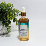 Spa Cosmetics Vitamin C & Hyaluronic Acid Face Serum Hydrating  3.38 fl oz/100mL