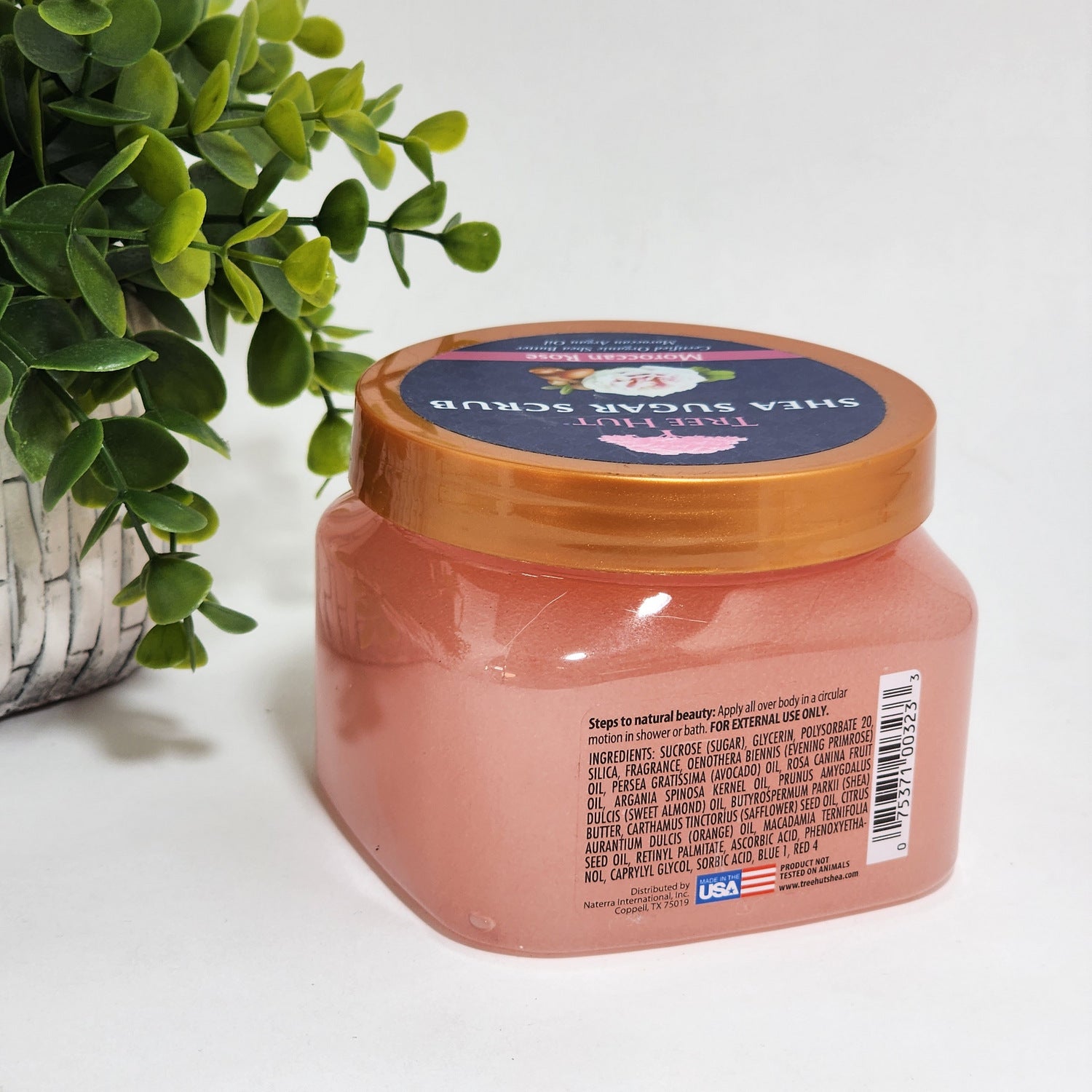 Tree Hut Organic Shea Sugar Scrub Moroccan Rose 18 oz 510 g