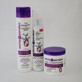 Mirta de Perales Collagen Biotin Shampoo Conditioner Mist Anti-frizz Split Ends 3Pcs