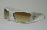 Women's Sunglasses White Frame Amber Lens 87321