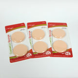 6 Round Latex Cosmetic Sponges for Applying and Blending Makeup Magic Collection