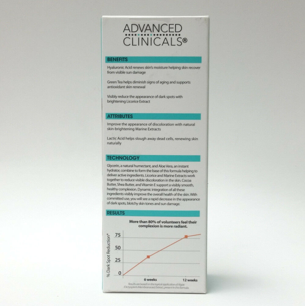 Advanced Clinicals Dark Spot Corrector Smooth & Refine Skin 4 oz / 118 mL