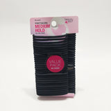 Ponytailers Elastic Hair Tie 60 Pcs Value Pack Medium Hold All Day Wear Hair Ties