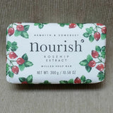 Asquith & Somerset Nourish Rosehip Extract Milled Soap Bar 10.58 oz