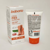 Babaria Foot Cream For Hard Skin Callus Cracked Heels 1.7 oz Aloe Vera & Urea