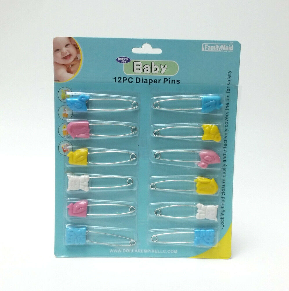 Color Safety Pins Multipurpose Baby Pins Baby Plastic Pins Saliva Pins  (50pcs Mixed Colors)
