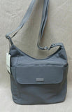 Baggallini Crossbody Handbag Travel Nylon Water Resistant Gray MHH267B0086