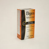 Bigen Permanent Powder Hair Color 57 Dark Brown Plastic Bottle 0.21oz Lot of 2