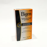 Bigen Permanent Powder Hair Color 59 Oriental Black Plastic Bottle 0.21oz 2-Pack