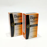 Bigen Permanent Powder Hair Color 59 Oriental Black Plastic Bottle 0.21oz 2-Pack
