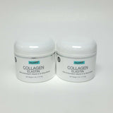 Collagen Elastin Cream Antioxidant Vitamin E & Shea Butter 4oz Lawrens Lot of 2